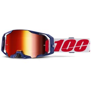 100% ARmatic Mach Z motocross szemüveg, piros plexivel