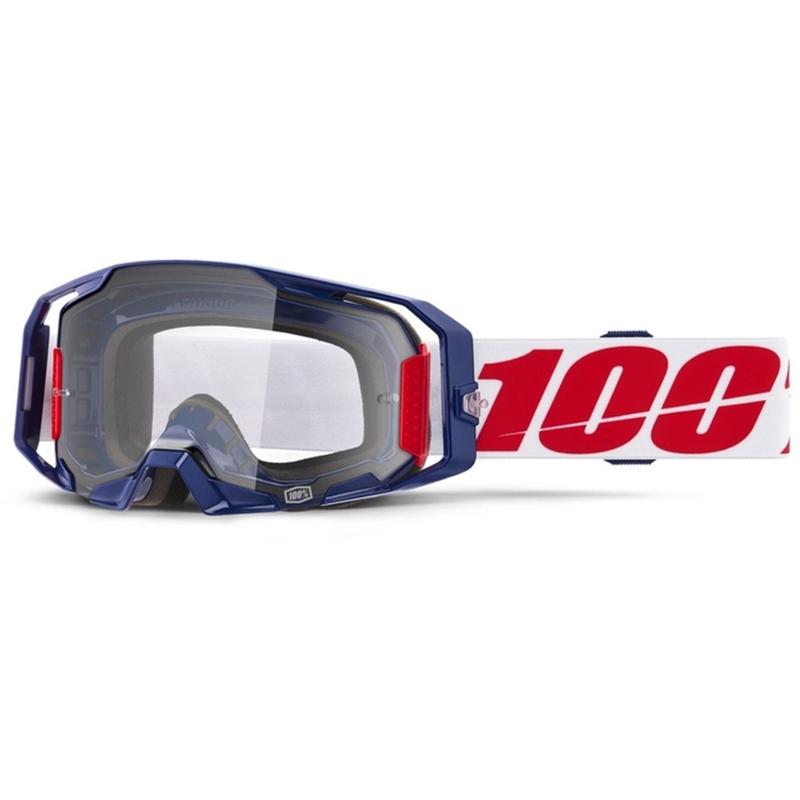 100% ARmatic Mach Z motocross szemüveg átlátszó plexivel