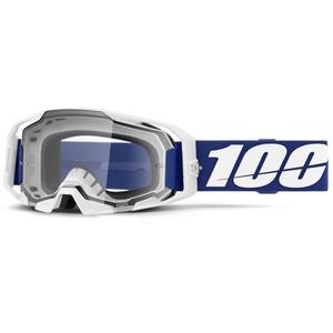 100% ARmatic motocross szemüveg kék, átlátszó plexivel