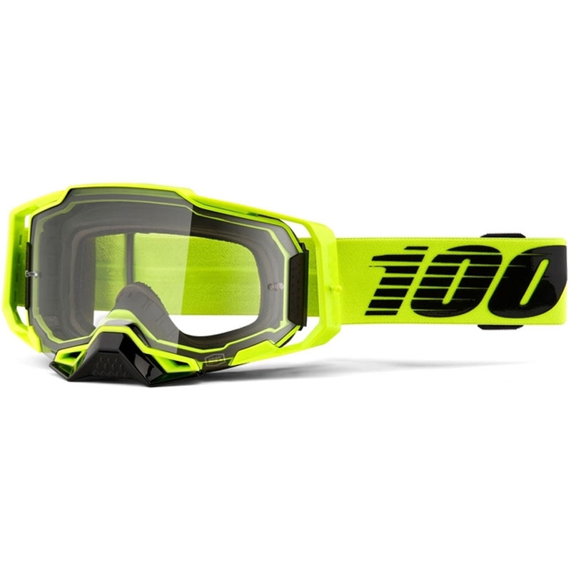 Motocross szemüveg 100% ARMEGA Nukleáris Citrus sárga (tiszta plexi) eladás