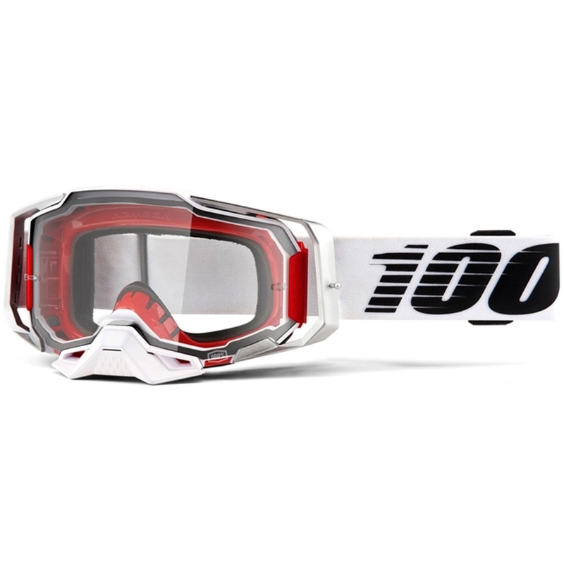 Motocross szemüveg 100% ARMEGA fénykard (átlátszó plexiüveg)