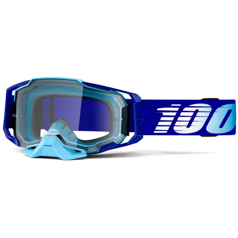 Motocross szemüveg 100% ARMEGA Királykék (tiszta szemellenző)