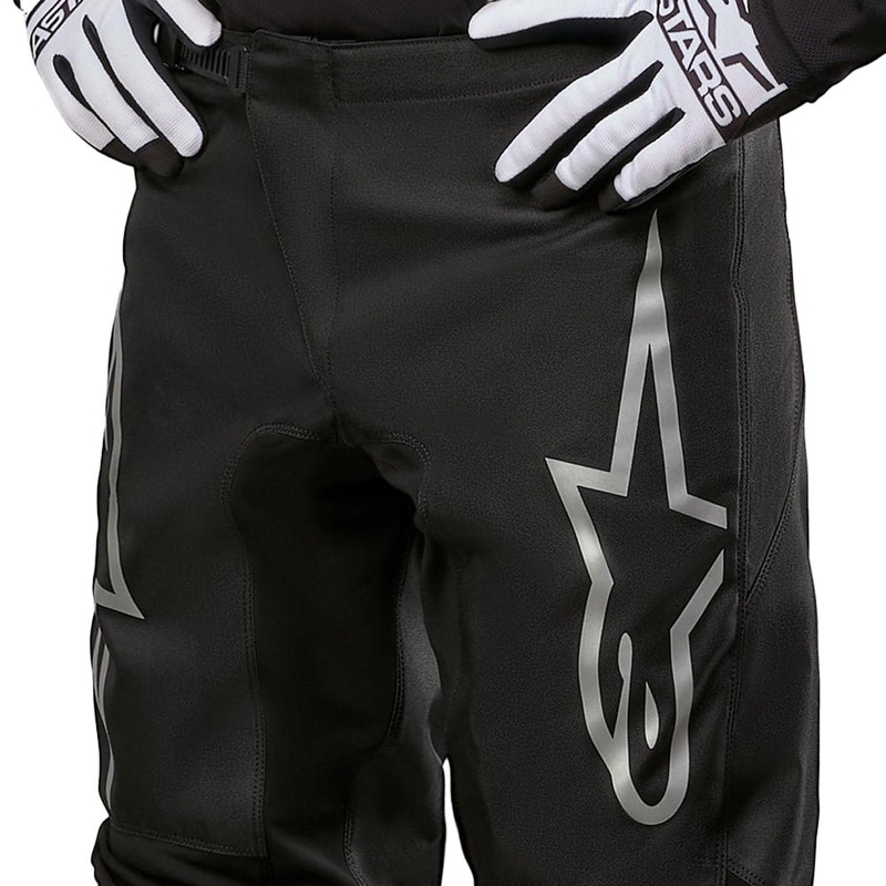 Alpinestars Fluid Graphite motokrossz nadrág fekete-ezüst