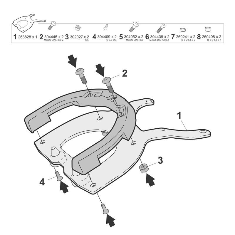 Click system fitting kit SHAD