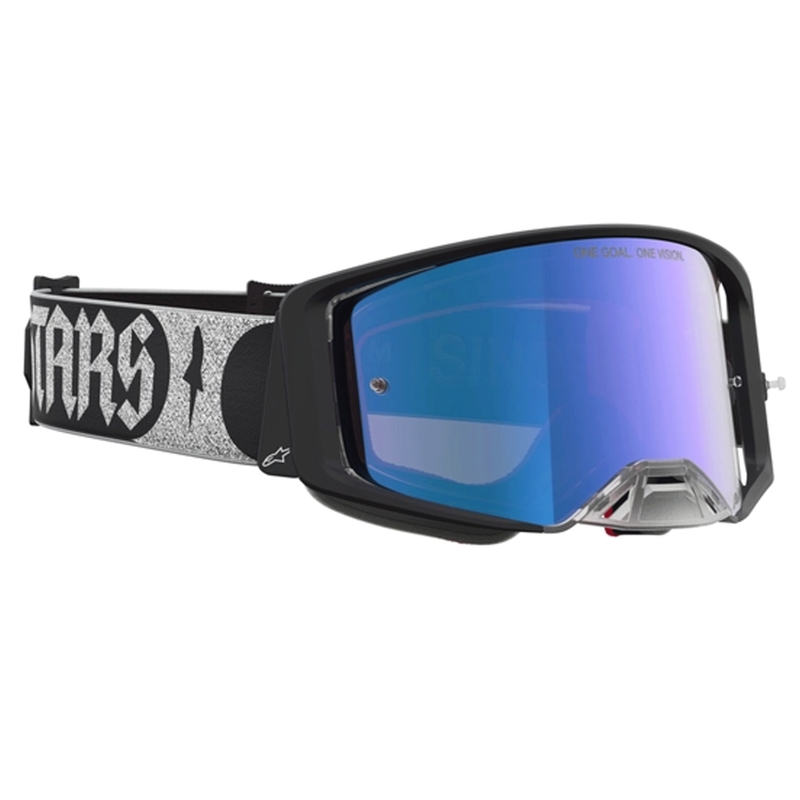Motokrosové brýle Alpinestars Supertech Atrox černo-stříbrné