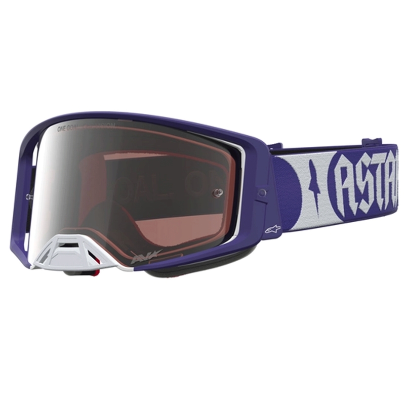Motokrosové brýle Alpinestars Supertech Atrox modro-bílé