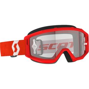 SCOTT PRIMAL CLEAR motokrossz szemüveg piros-fehér