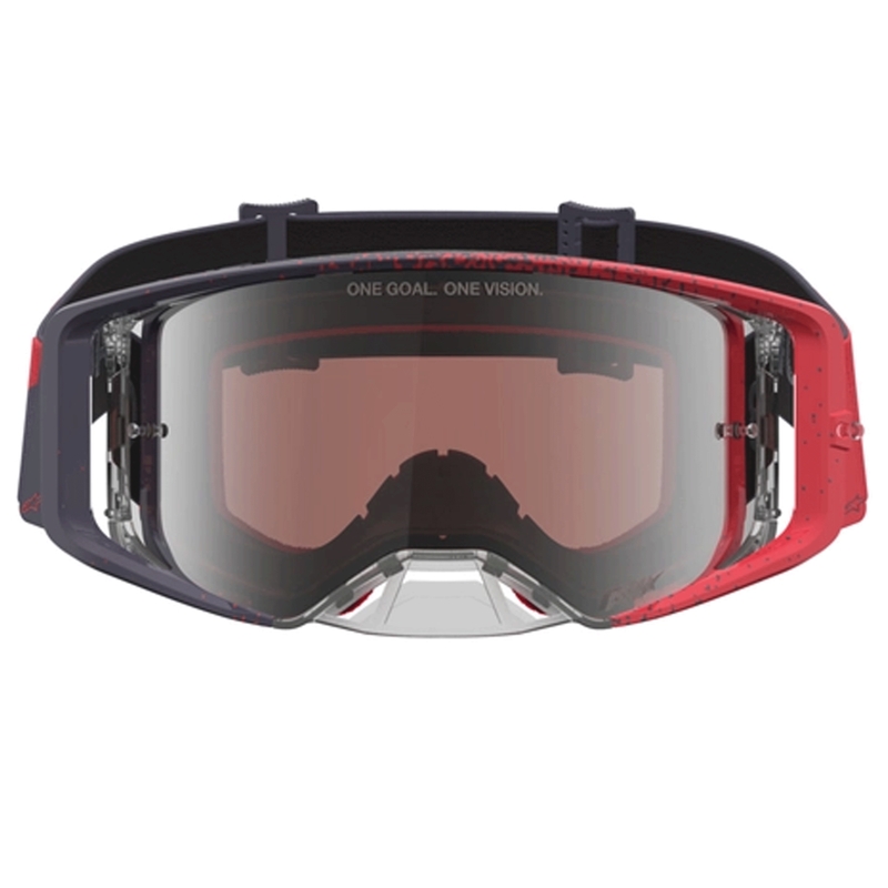 Motokrosové brýle Alpinestars Supertech Hiten černo-červené
