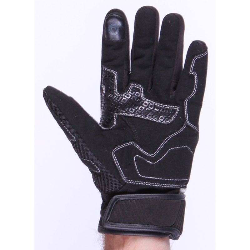 Kesztyű motorkerékpár RSA Sneaker fekete-fehér akcióhoz kiárusítás