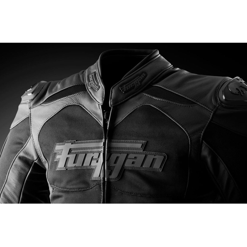 Furygan Speed Mesh 3 motoros bőrkabát fekete - II. minőség