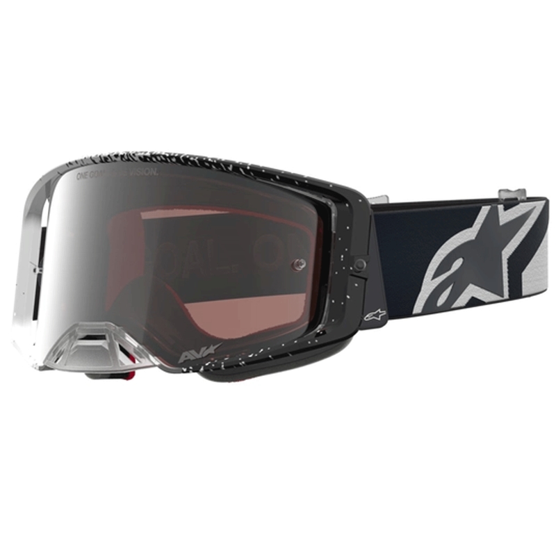 Motokrosové brýle Alpinestars Supertech Hiten bílo-černé