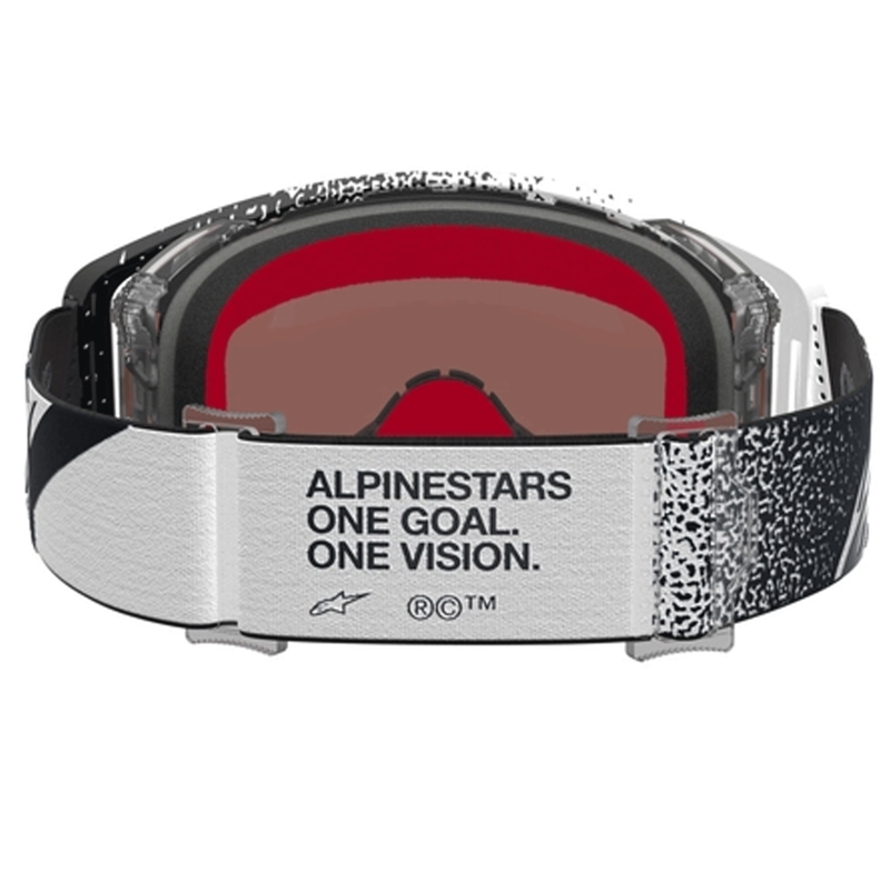 Motokrosové brýle Alpinestars Supertech Hiten bílo-černé