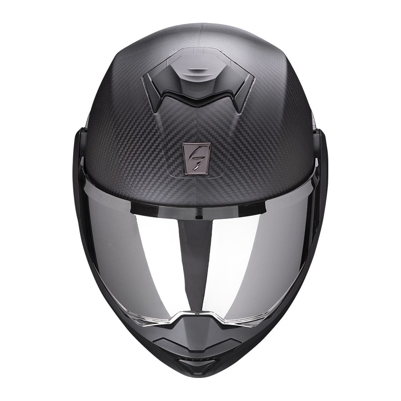 Scorpion EXO-TECH EVO Carbon hátrahajtható állú bukósisak matt fekete - II. minőség