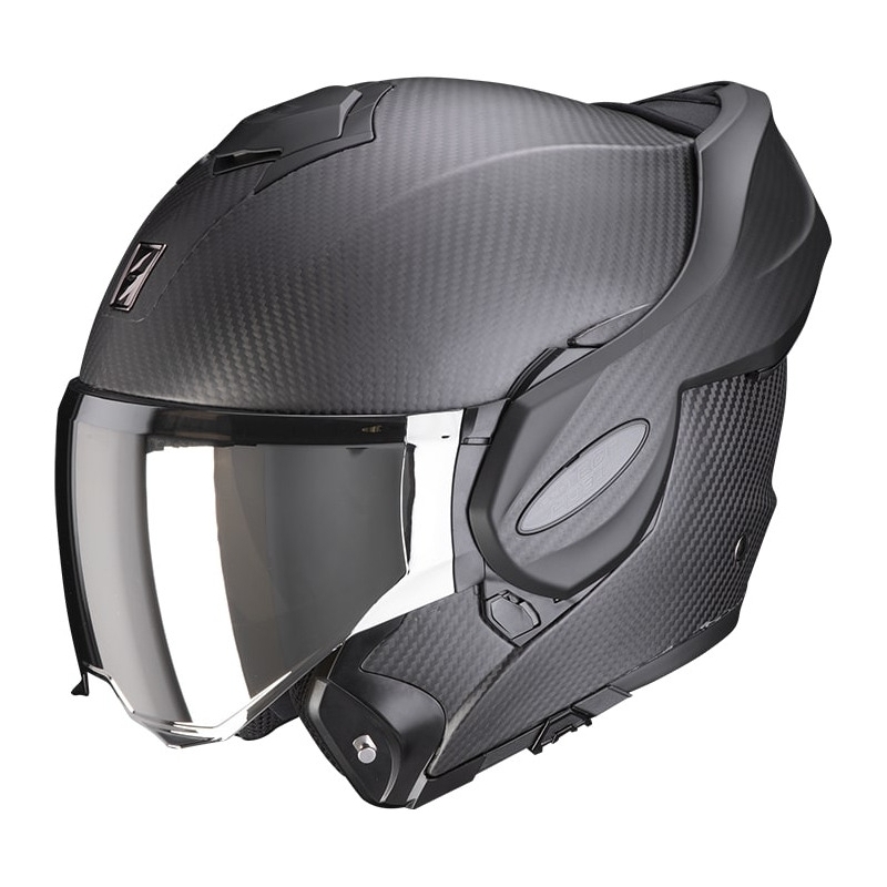 Scorpion EXO-TECH EVO Carbon hátrahajtható állú bukósisak matt fekete - II. minőség