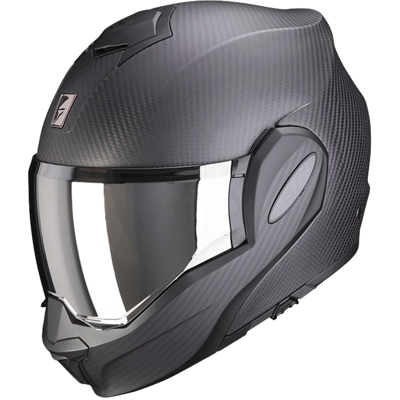 Scorpion EXO-TECH EVO Carbon hátrahajtható állú bukósisak matt fekete - II. minőség