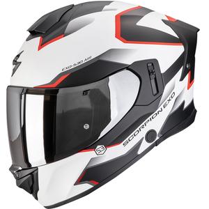 Scorpion EXO-530 Air Clip zárt bukósisak matt fehér-fekete-piros - II. minőség