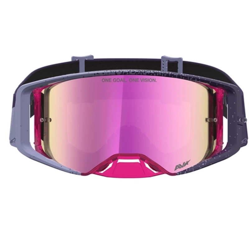Motokrosové brýle Alpinestars Supertech Hiten fialovo-červené
