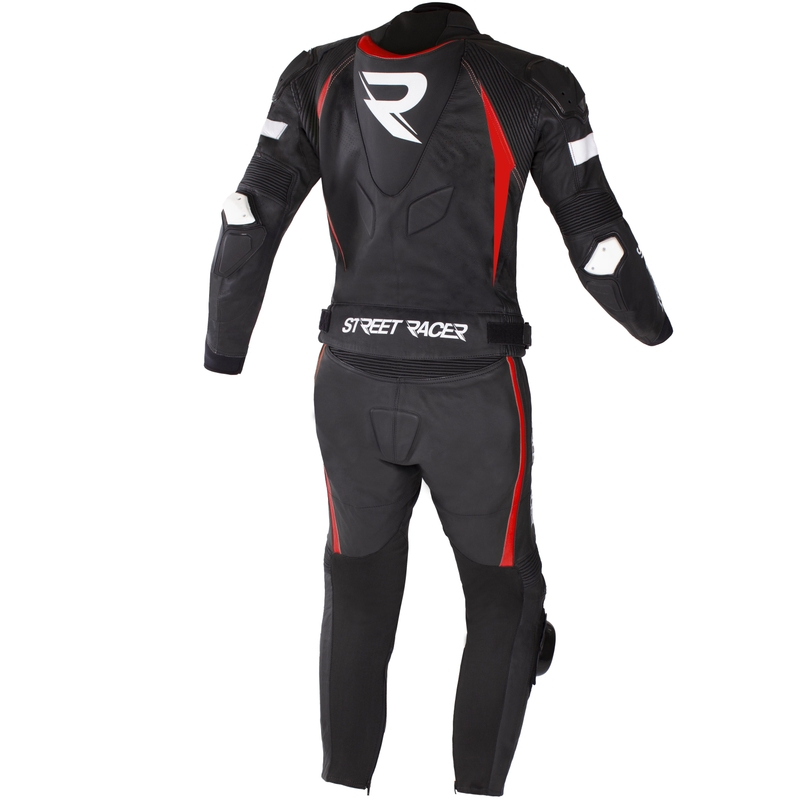 Street Racer Fast Track 2.1 motoros bőroverál fekete-piros - II. minőség