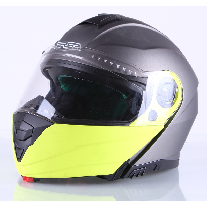 Billenő sisak motorkerékpár RSA Titanos szürke-fluo sárga eladó kiárusítás