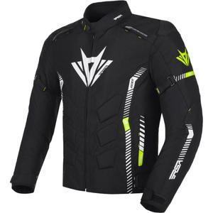 RSA Rider motoros kabát fekete-fehér-fluo sárga 2 - II. minőség