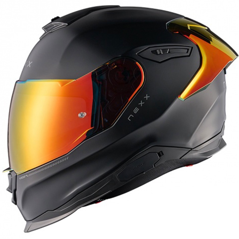 NEXX Y.100R Subsonic zárt motoros bukósisak matt fekete-piros - II. minőség kiárusítás