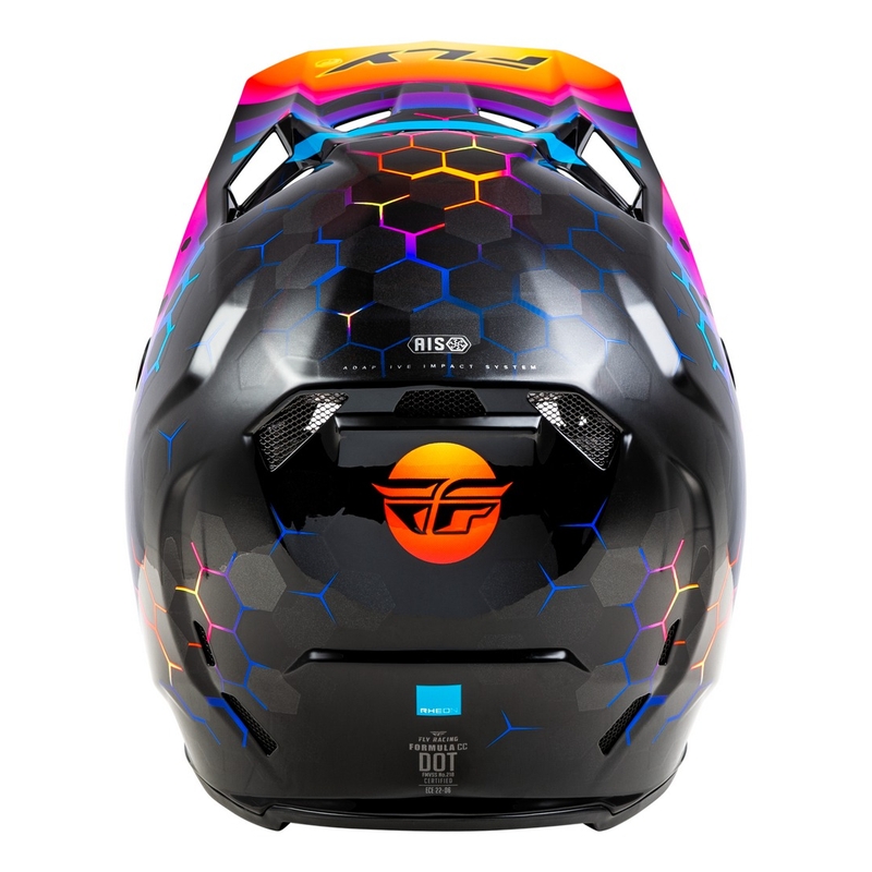 FLY Racing Formula CC Tektonic motokrossz sisak fekete-sárga-rózsaszín - II. minőség
