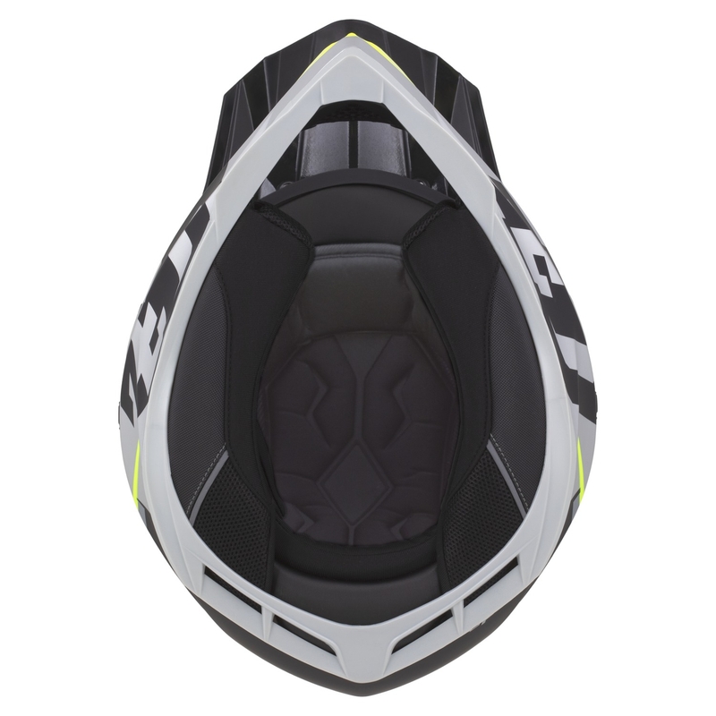 ZED X1.9 Tendo motokrossz bukósisak gyöngyház kék-piros-sárga-ezüst - II. minőség