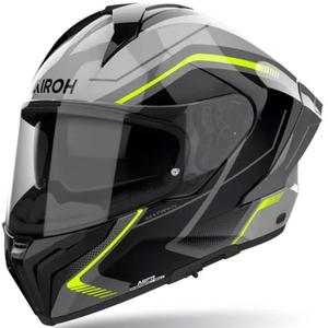 Airoh MATRYX Wide zárt motoros bukósisak fekete-szürke-sárga