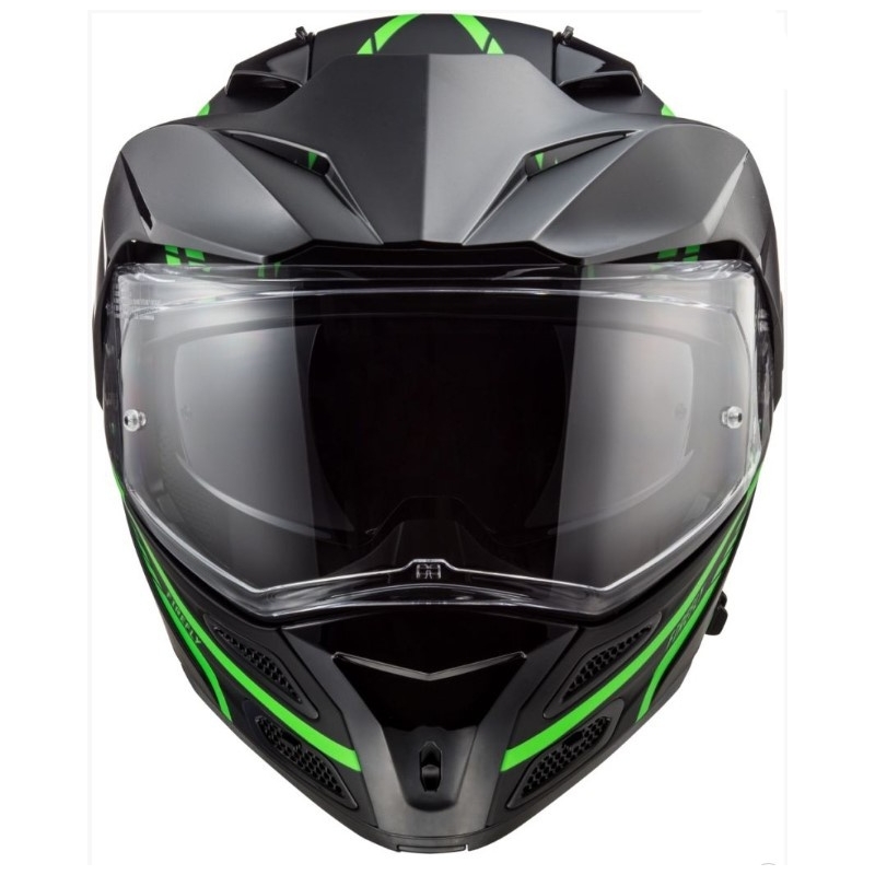 Billenő sisak LS2 FF324 Metro EVO Firefly fekete-fluo zöld