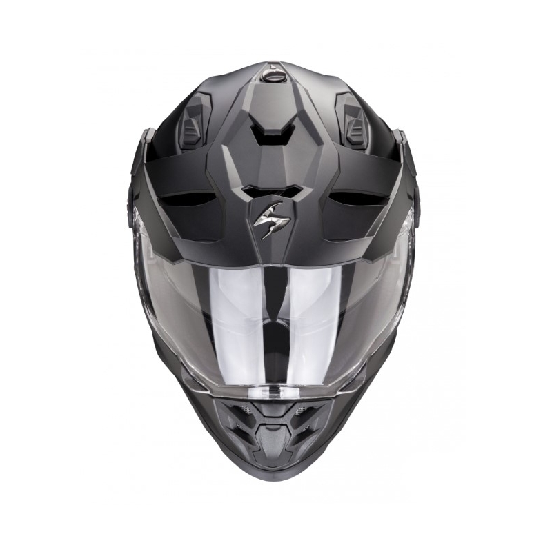 SCORPION ADF-9000 AIR Solid zárt bukósisak gyöngyházfekete matt - II. minőség