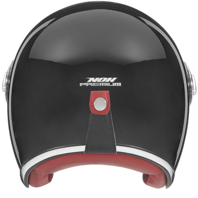 NOX PREMIUM Heritage nyitott motoros bukósisak fekete - II. minőség