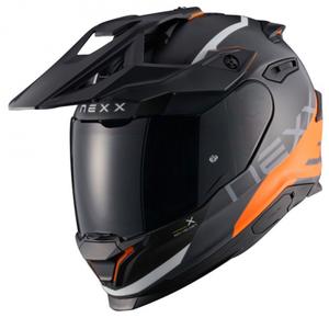 NEXX Y.TRAVL Quest enduro motoros bukósisak matt narancssárga - II. minőség kiárusítás