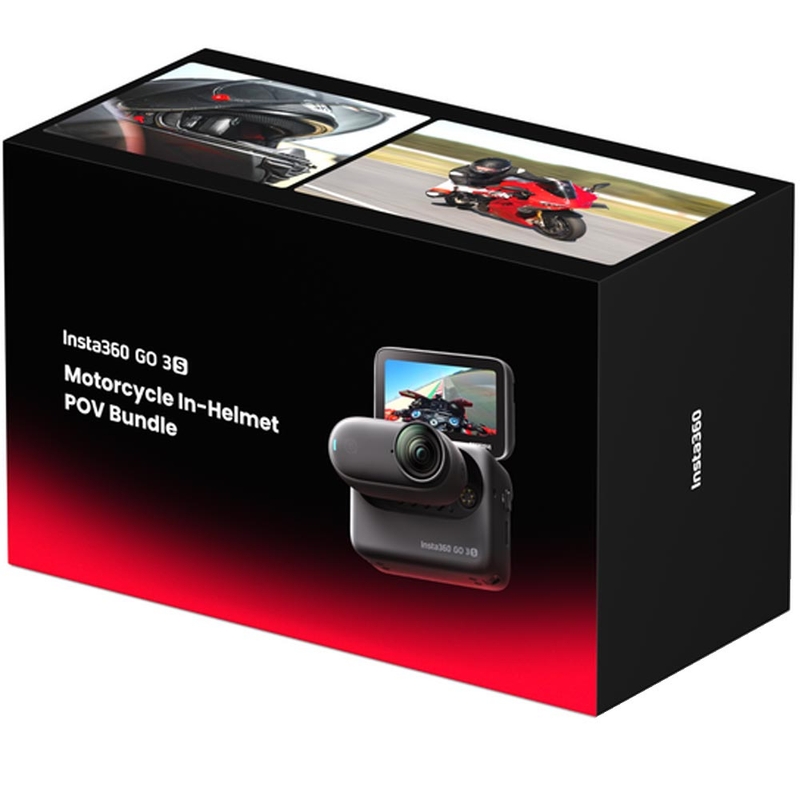 Akční kamera Insta360 GO 3S Motorcycle In-Helmet POV Bundle černá
