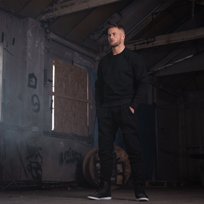Mikina na motorku Oxford Armoulite AA Sweatshirt černá