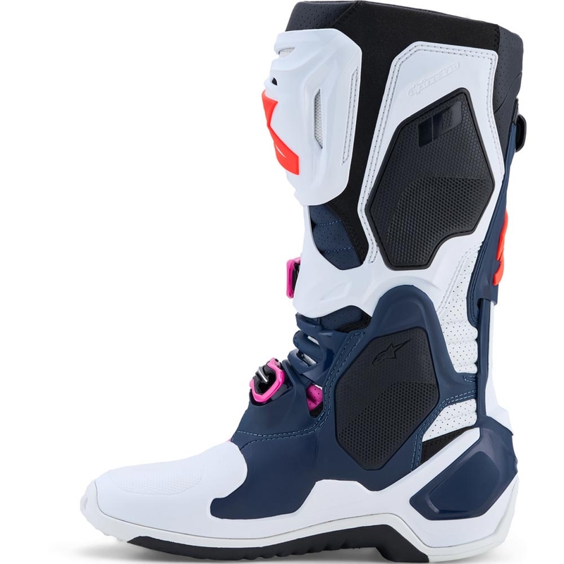 Motokrosové boty Alpinestars TECH 10 Supervented tmavě modro-bílo-černo-fialové