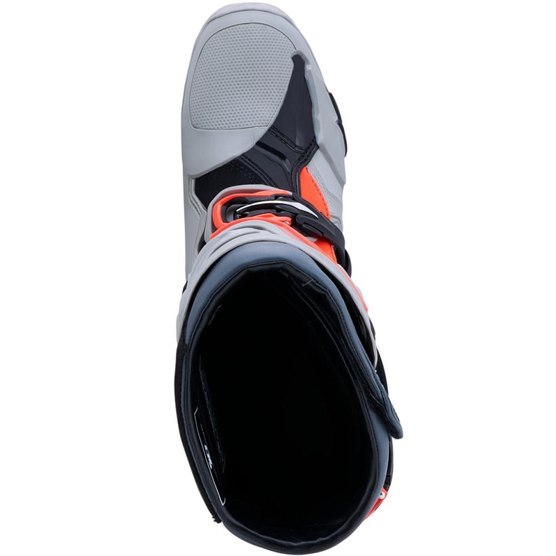 Boty na motorku Alpinestars Tech 10 Enduro šedo-tmavě šedo-fluo červené
