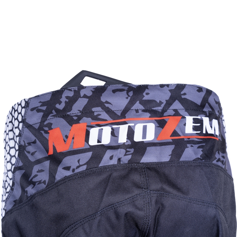MotoZem Ground MX motokrossz nadrág fekete-fehér-piros