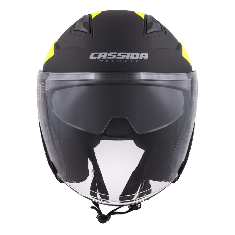 Cassida Jet Tech Corso nyitott bukósisak fekete-fluo sárga