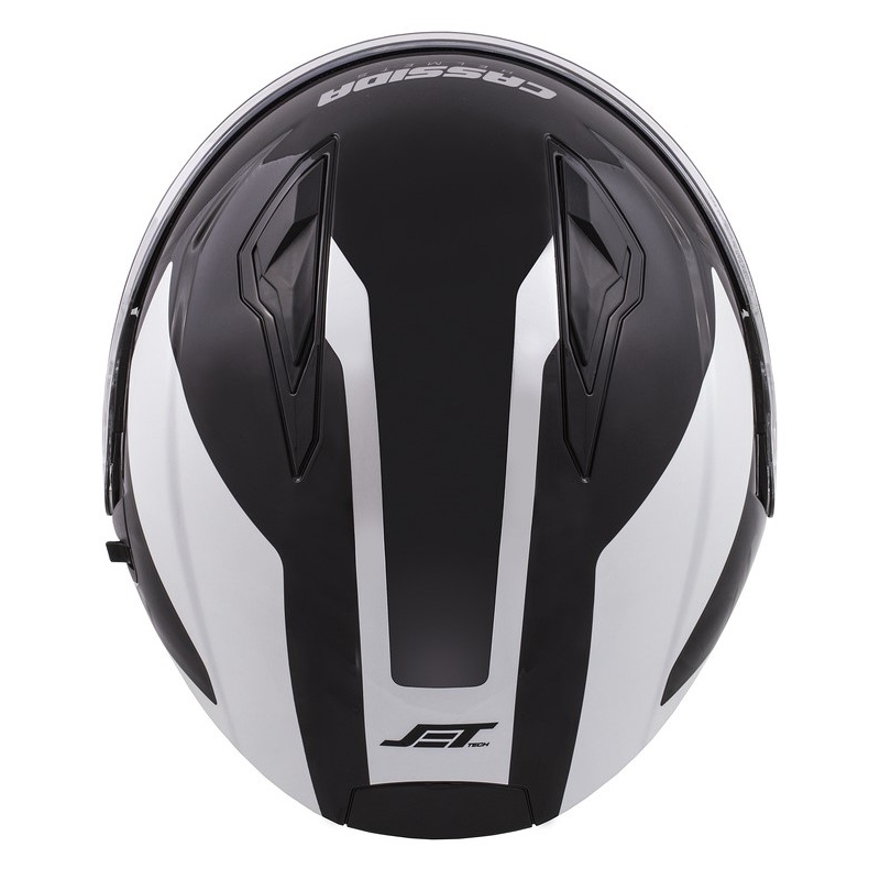 Cassida Jet Tech Corso nyitott bukósisak fekete-fehér