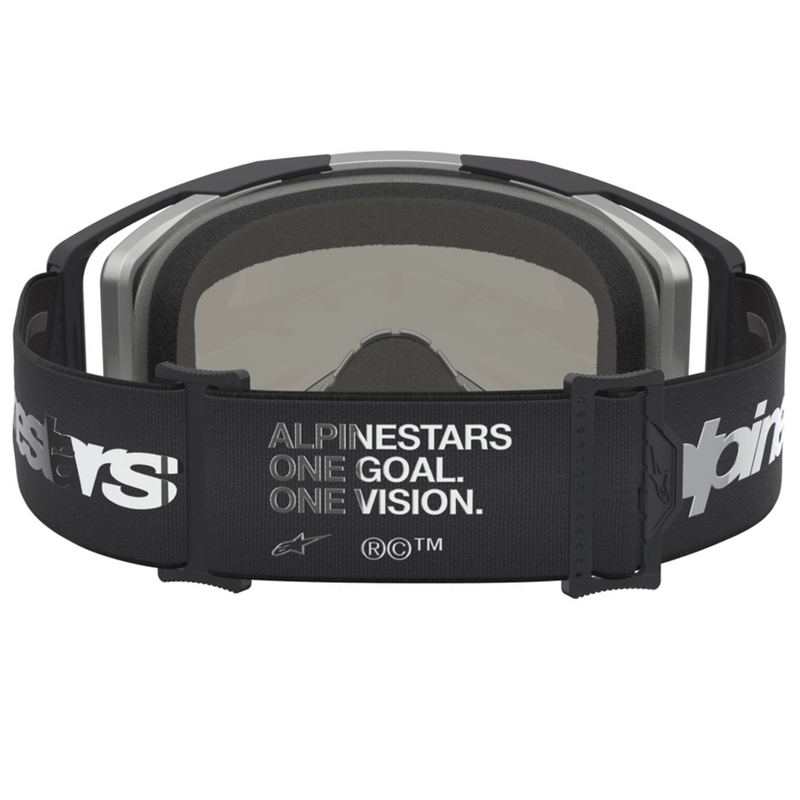 Motokrosové brýle Alpinestars Vision 8 Amber černo-stříbrné