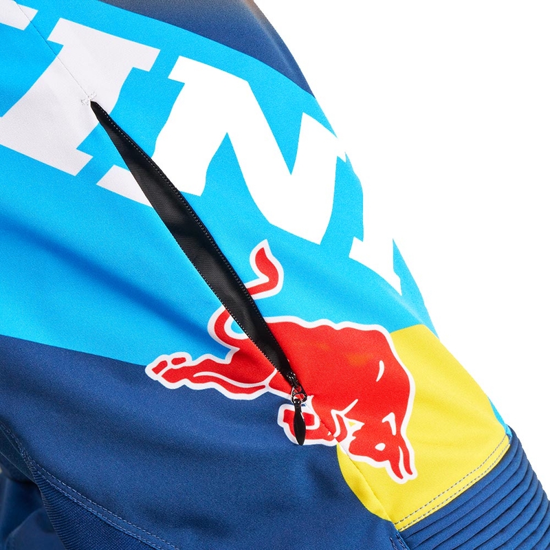 Motokrosové kalhoty KINI Red Bull 1.0 Rallye modro-oranžové
