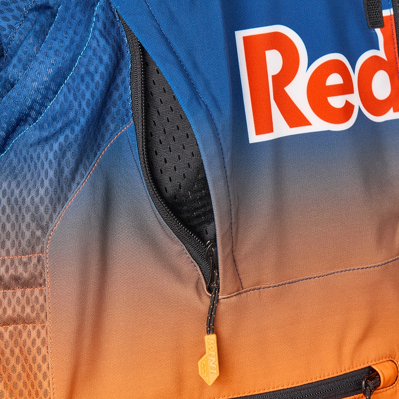 Motokrosová bunda KINI Red Bull 1.0 Rallye modro-oranžová