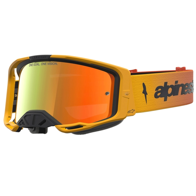 Motokrosové brýle Alpinestars Vision 8 Amber žluto-červeno-černé