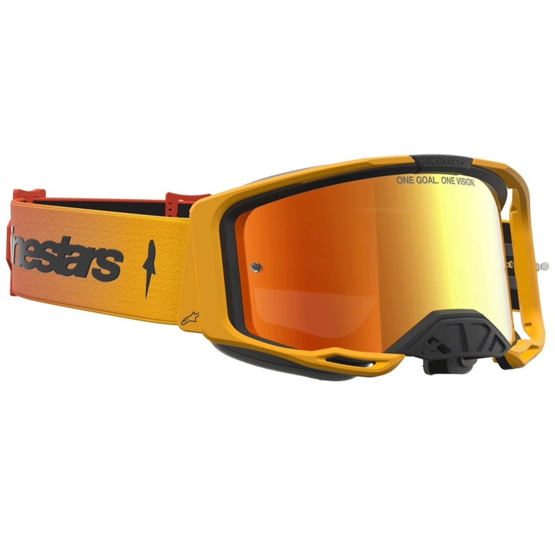 Motokrosové brýle Alpinestars Vision 8 Amber žluto-červeno-černé