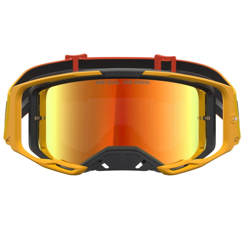 Motokrosové brýle Alpinestars Vision 8 Amber žluto-červeno-černé