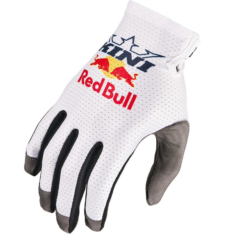 Motokrosové rukavice KINI Red Bull 1.0 RXP bílé