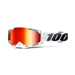 Motocross szemüveg 100% ARMEGA fénykard (piros króm plexi)