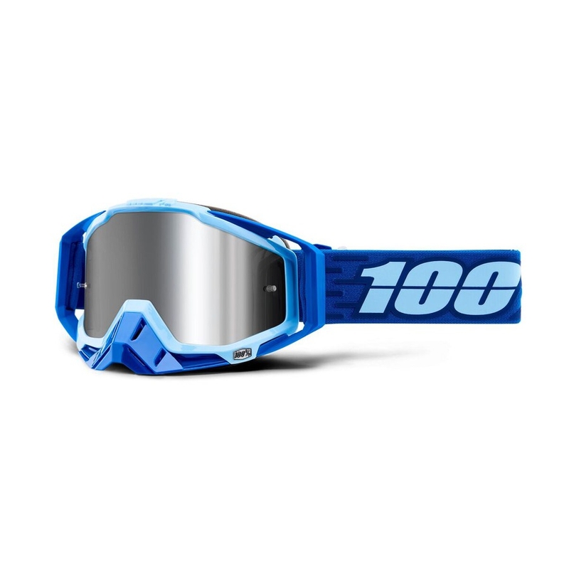 Motocross szemüveg 100% RACECRAFT PLUS Rodion (ezüst tükör plexiüveg)