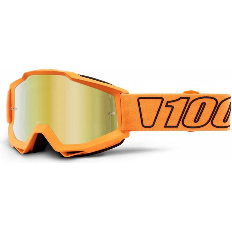 Motocross szemüveg 100% Accuri LUMINARI (arany tükör plexiüveg)