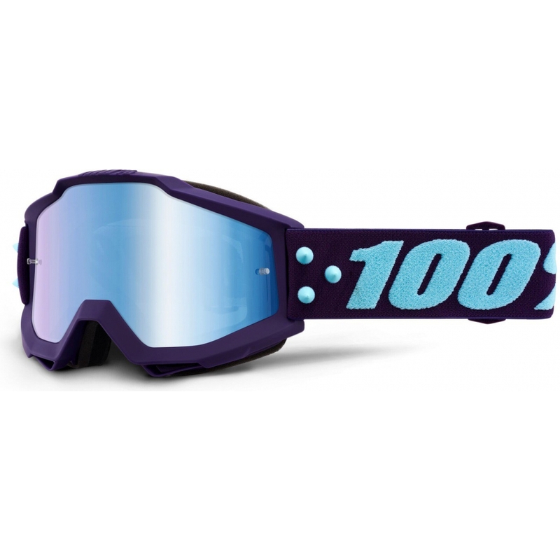 Motocross szemüveg 100% Accuri MANEUVER (kék tükör plexi) eladás kiárusítás